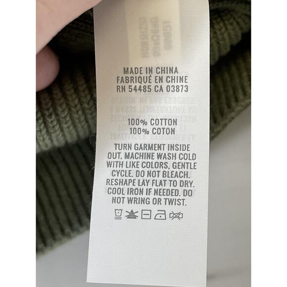 Aerie Sweater Womens Small Green Cropped Crewneck Long Sleeve Pullover Knit - Picture 10 of 12